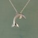 small silver dolphin pendant