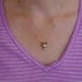 bronze fox pendant  , pick your eye color.  gold filled chain