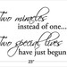 Two Miracles instead of one... Twins baby room decor Vinyl Wall Quote Decal