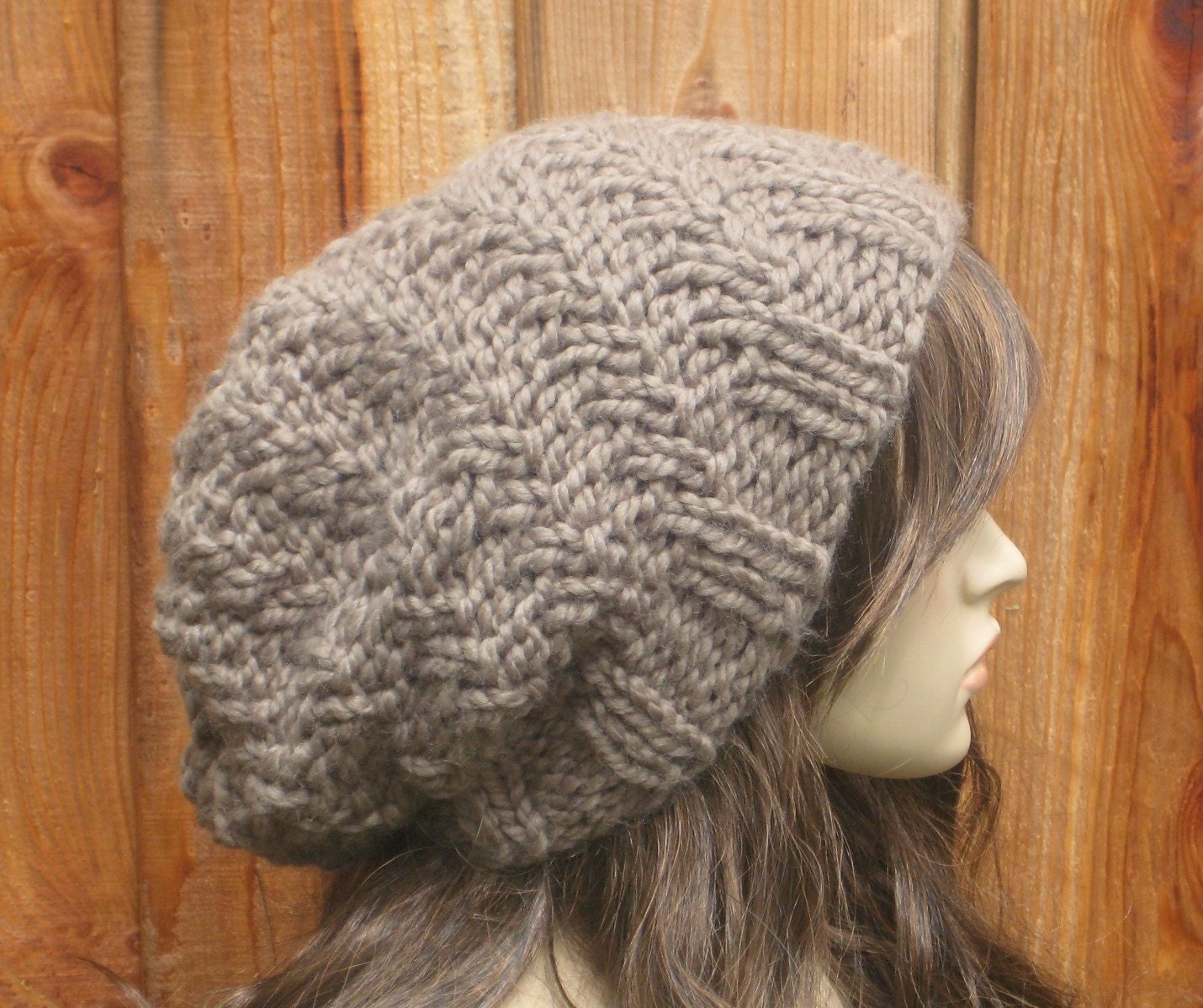 Oversized Swirl Beanie KNITTING PATTERN by JKnitsBoutique on Etsy