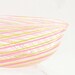 Glass Heart Bowl - Venetian Style Hand Blown - Mothers Day - Easter Gift - Pastel pink white sage green-dreamt oht
