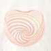 Glass Heart Bowl - Venetian Style Hand Blown - Mothers Day - Easter Gift - Pastel pink white sage green-dreamt oht