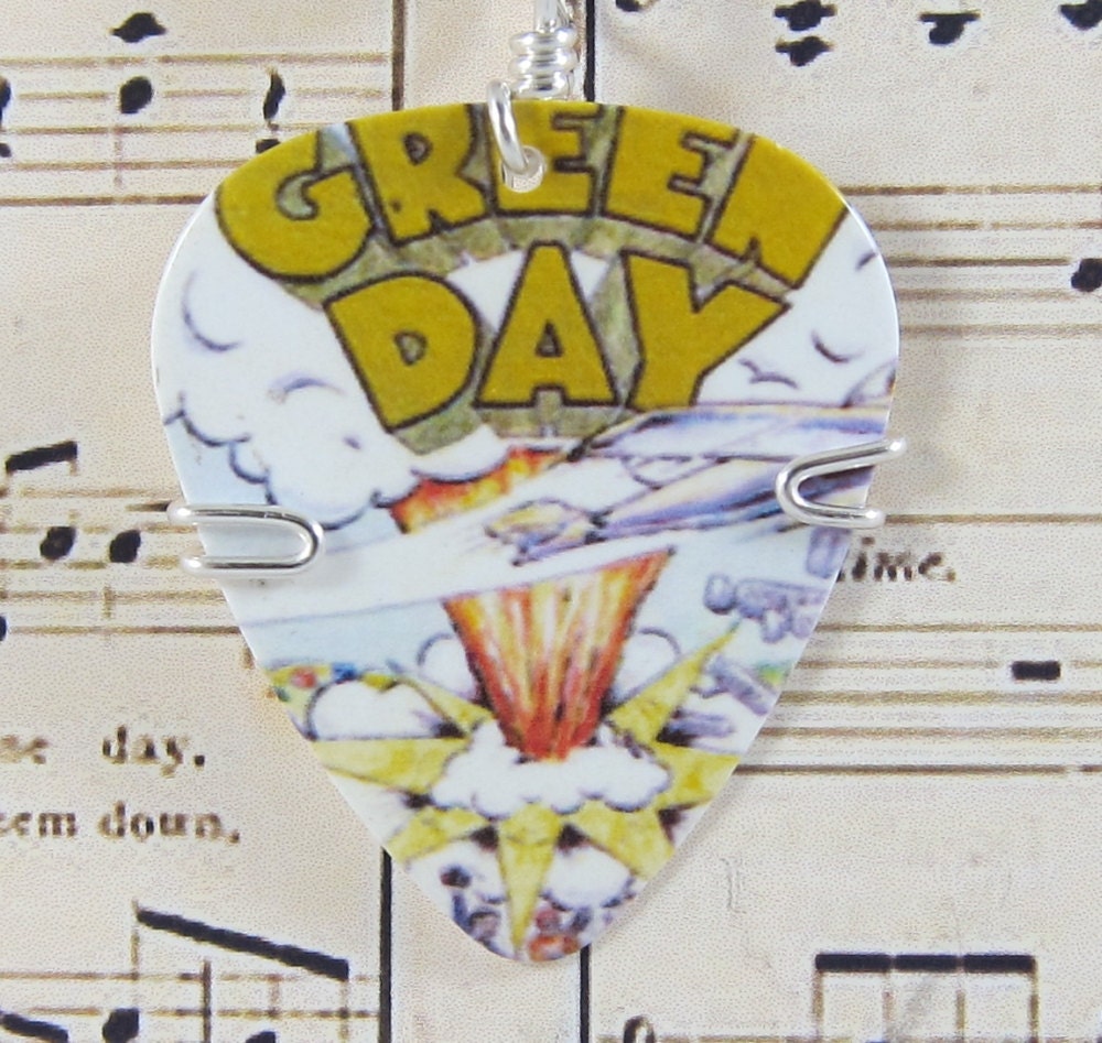 Green Day Guitar Pick Pendant