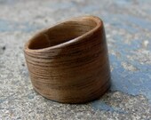 Walnut Tapered Bent Wood Ring