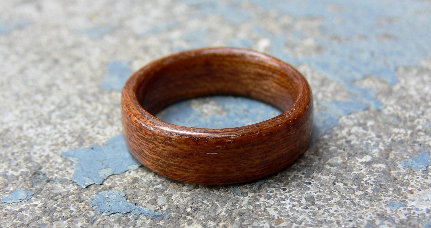 Handmade Bentwood Mahogany Wood Ring