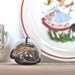 vintage silver baby rattle