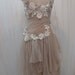 Custom Made One of A Kind Tulle Slant Asymmetrical Dress