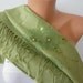 Women Shawl - Scarf - Cowl - Neckwarmer - Sequin - Grass Green