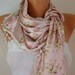 Women Shawl Scarf - Cowl with Lace -