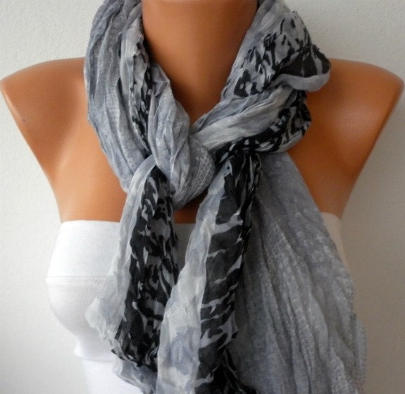 Leopard Women Shawl Scarf -  Cowl  - Multicolor