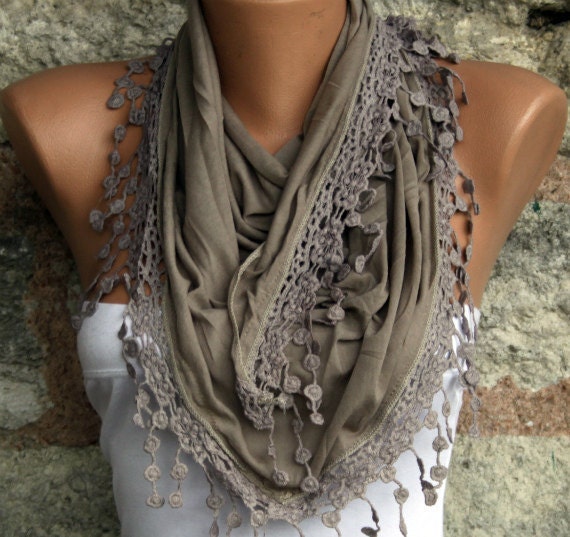 Beige - Shawl Scarf - Cowl