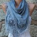 Air Force Blue Scarf - Cotton Scarf - Cowl Scarf Shawl Scarf - fatwoman
