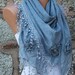 Air Force Blue Scarf - Cotton Scarf - Cowl Scarf Shawl Scarf - fatwoman