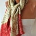 Multicolor Silk Shawl Scarf -  Cowl - fatwoman