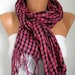 Plaid Women Shawl Scarf - Cowl Scarf - fatwoman