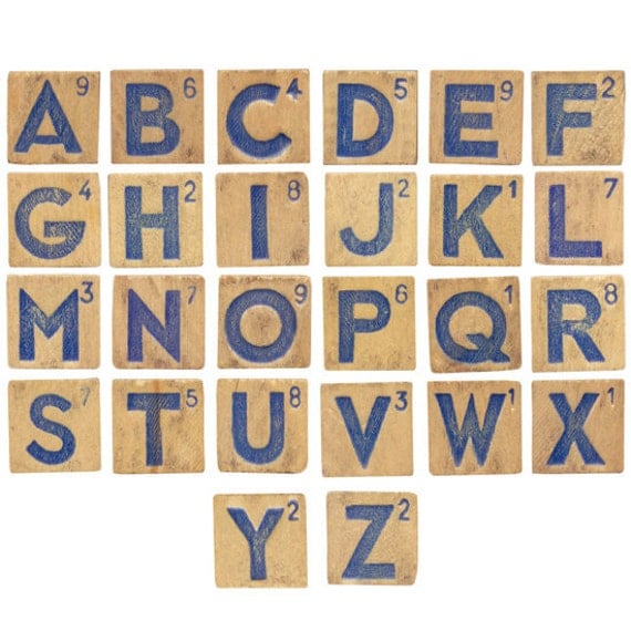 Scrabble Tile Clip Art Digital Scrapbooking by PaulaKimStudio