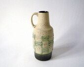 Vintage Small Haldensleben Fat Lava Vase with Handle