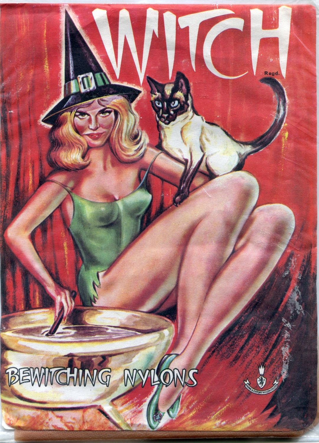 Be bewitched by these vintage 1960s unworn nylons stockings still in their great packaging