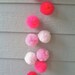 Shades of Pink Tulle Pom garland
