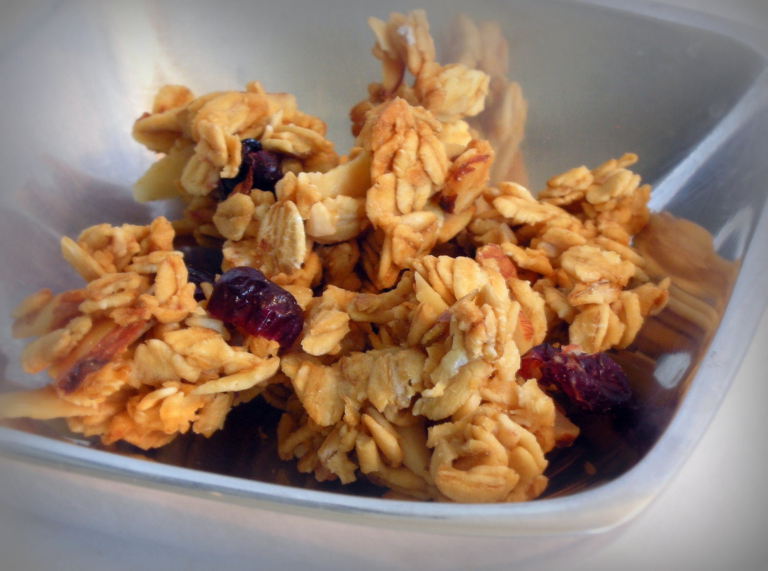 Cranberry Orange Gourmet Granola - All natural & vegan - almonds, cranberries, orange, oats 12 oz. bag