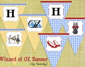 Party Banner Wizard of Oz - Kids Birthday Party - DIY PRINTABLE FILES by Sassaby Il_170x135
