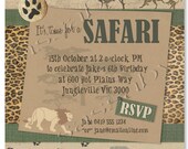 Safari Party Invitation - Children's Birthday - DIY PRINTABLE FILE by Sassaby Il_170x135