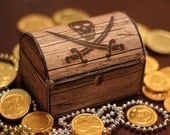 Pirate's Treasure Chest Box - Boys Birthday Party Gift - DIY PRINTABLE FILE by Sassaby Il_170x135