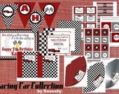 Racing Car Party Collection - Boys Birthday Party - DIY PRINTABLE FILE by Sassaby Il_170x135