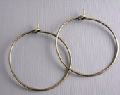 HOOP-AB-WINE-25MM - 20 pcs of 25mm Antique Bronze Hoop Earrings