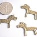 CHARM-AB-HORSE - 5pcs Antique Bronze Whimsy Horse Charms