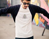 50% OFF SALE: Fly T-Shirt for Adults with Dots Cotton Tee (Natural)