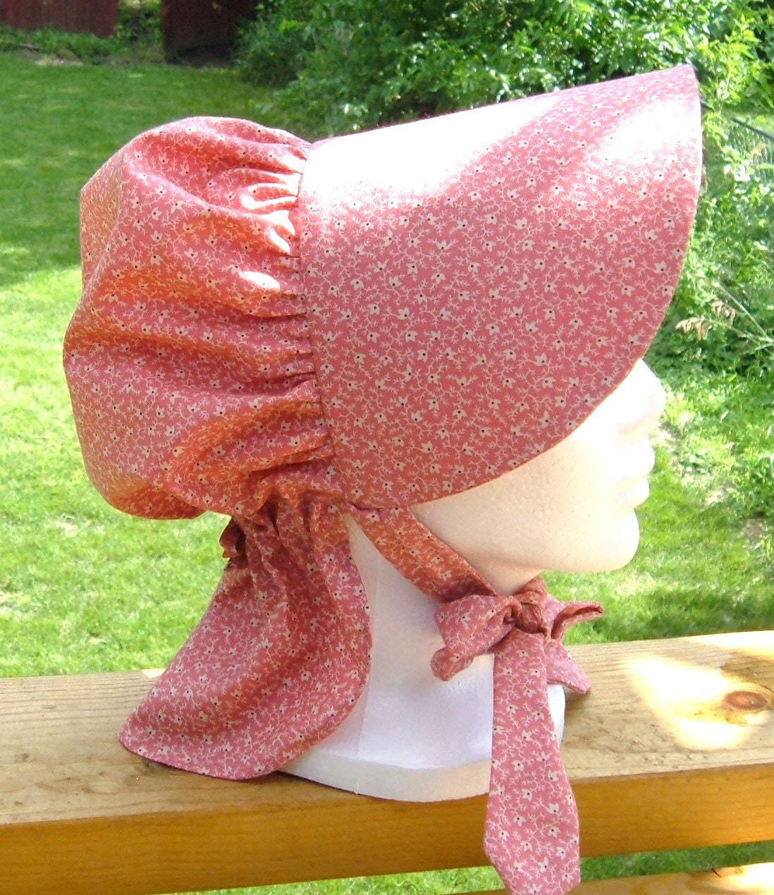 Girls Prairie Pioneer Sunbonnet - Made to Order- CHOOSE YOUR COLOR