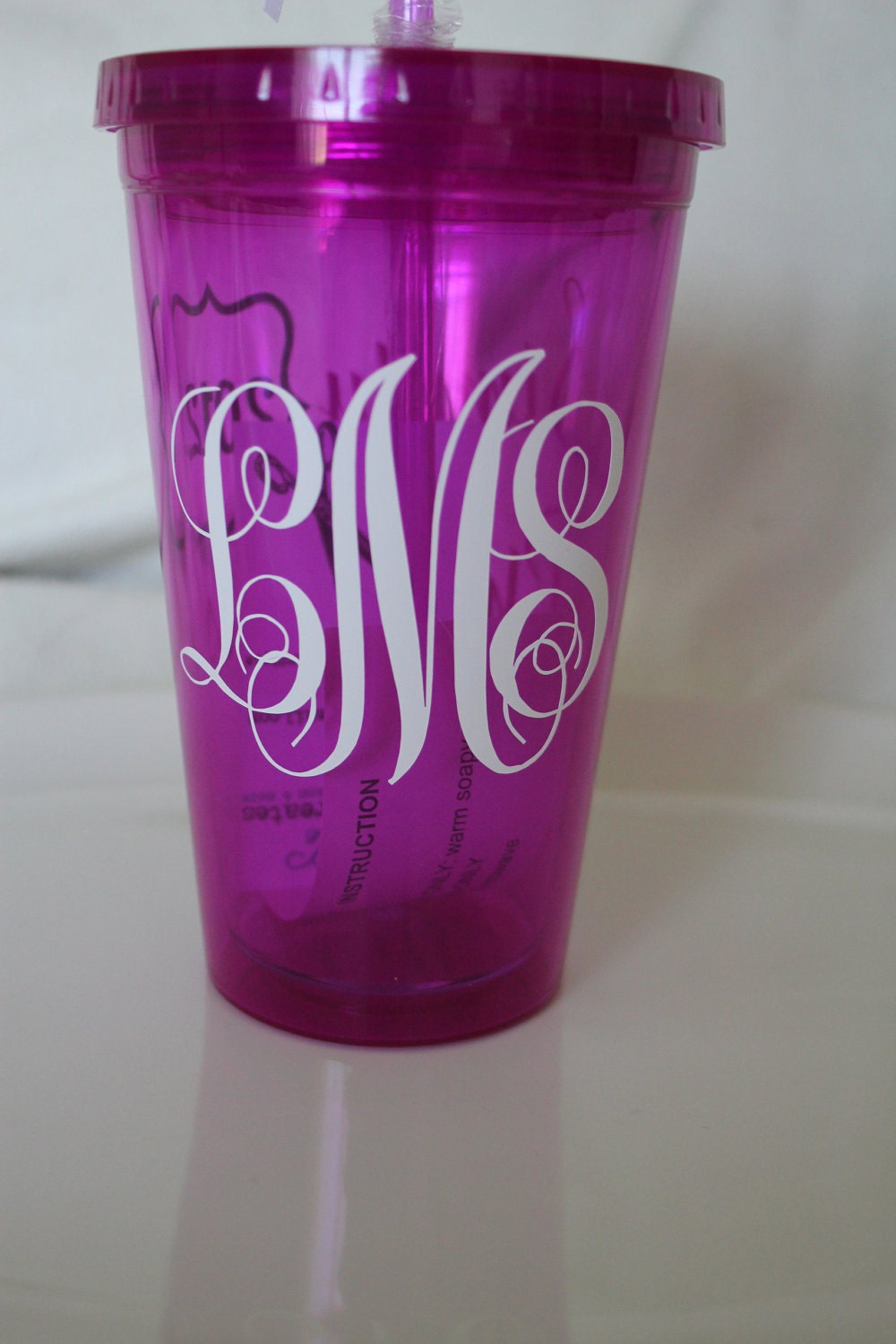 HUNGER GAMES insulated tumbler. May the Odds be Ever in your Favor.  Smoke tumbler with white and gold.Personalize.