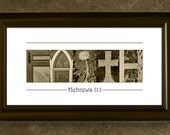FAITH - Alphabet Letters Photography, Religious Gift, Bible Verse, Wall Decor, Mother's Day Gift