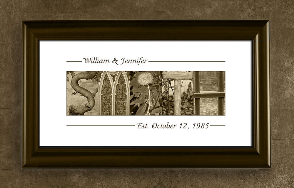 Personalized Alphabet Photography Name Print - Wedding, Anniversary Gift, Home Decor, Personalized Name Print