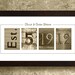 WEDDING DATE ART - Framed, Wedding Date Numbers, Personalized Wedding Gift Idea, Wedding Date Frame