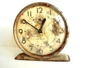 Vintage Westclox Waralarm / War Alarm Clock -  Rare Collectible, Steampunk Supplies, Clock Parts, Altered Art Mixed Media
