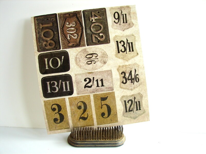 Items similar to Old Fashioned Numbers and Mailbox Number Stickers (Set