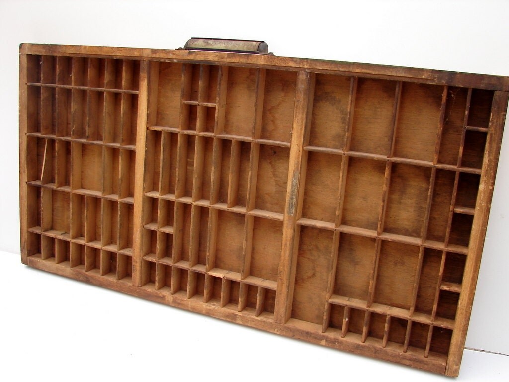Vintage Letterpress Drawer / Printers Tray Large by ThirdShift