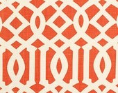 F. Schumacher Kelly Wearstler 20" Imperial Trellis - Mandarin