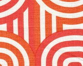 Quadrille Alan Campbell 20" Wavelength - Orange on Oyster