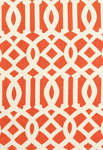 F. Schumacher Kelly Wearstler 20" Imperial Trellis - Mandarin