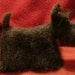 Artist Needle Felted Scottish Terrier Sculpture Dog - Bonnie