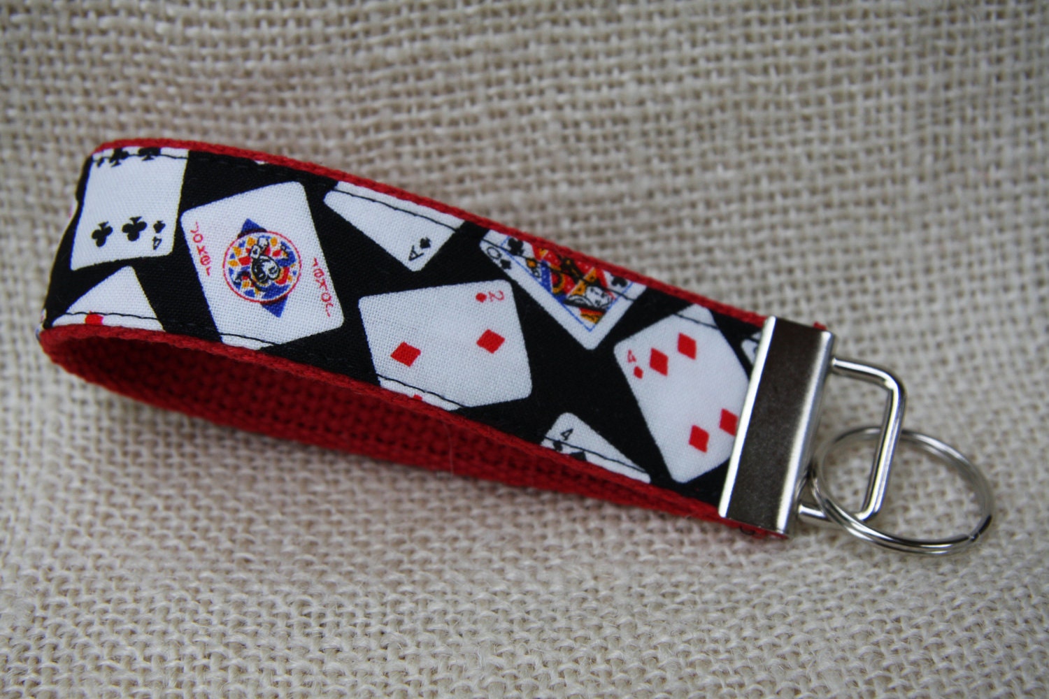 Keyfob wristlet / key chain / key tag / deck of cards