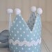 Little Prince Reversable Newborn Fabric Crown, Photography Prop, Special Occasion