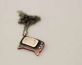 T.V. Sterling Silver and Copper Necklace