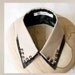 Double layer faux leather stud collar necklace