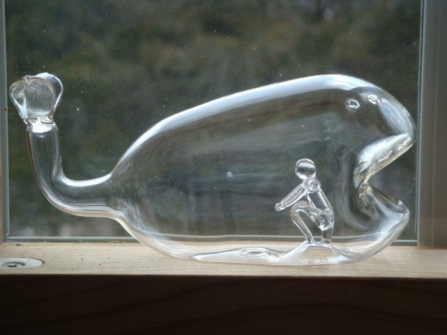 blown glass whale