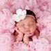 Baby Headband..Baby Girl Headband..Baby Girl Christening or Baptism Headband..Diamond White Flower Headband with Pearls and Rhinestones