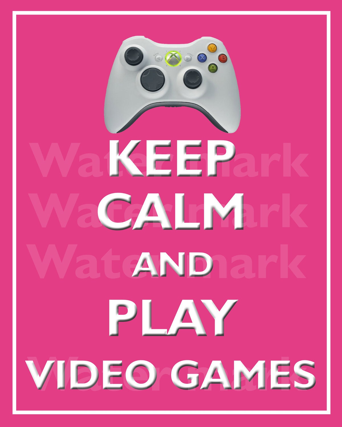 8x10 Keep CALM And Play VIDEO GAMES Quote art print Customized wall decor Enjoy 5% off by using coupon code tweet5 during check out